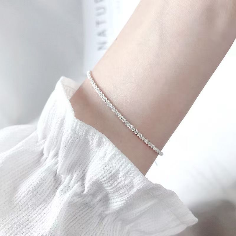 Silver diffuse star bracelet Korean version of the simple student staff daily attendance bracelet