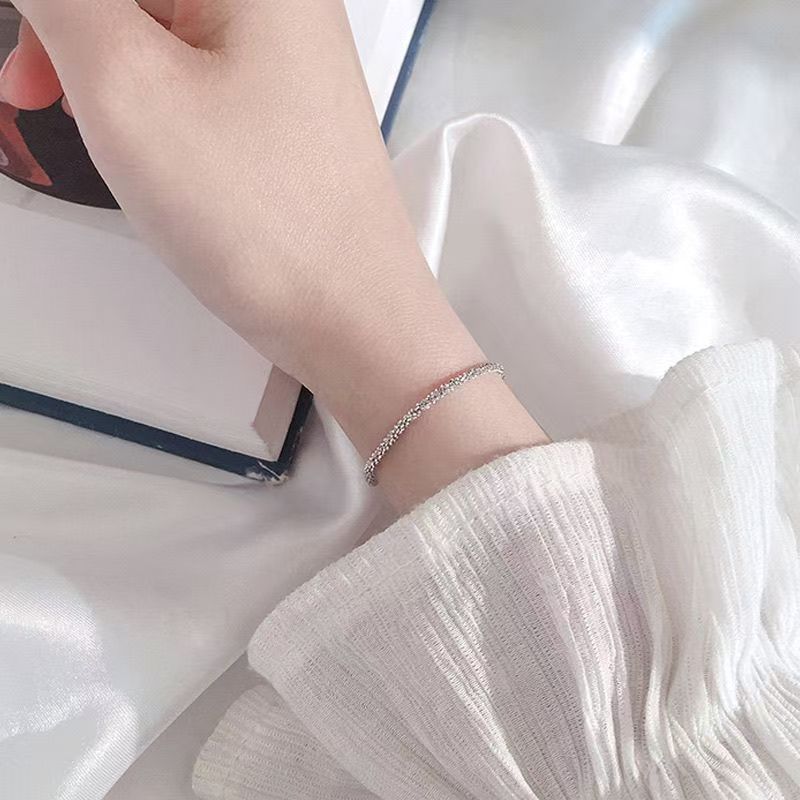 Silver diffuse star bracelet Korean version of the simple student staff daily attendance bracelet